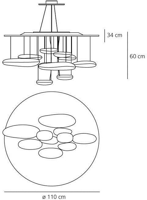 Artemide Подвесной светильник отраженного света из алюминия Mercury 1367110a - Вид №2