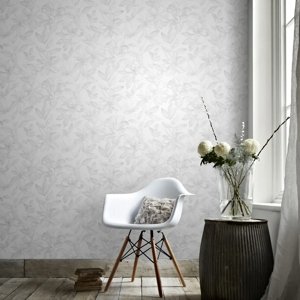Обои флизелиновые Erismann Anika белые 1.06 м 60216-04 STLM-2010132 - Вид №2