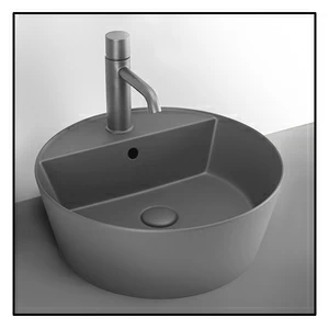 HALAT45BR Накладная раковина на столешницу  круглая Ceramica Cielo
