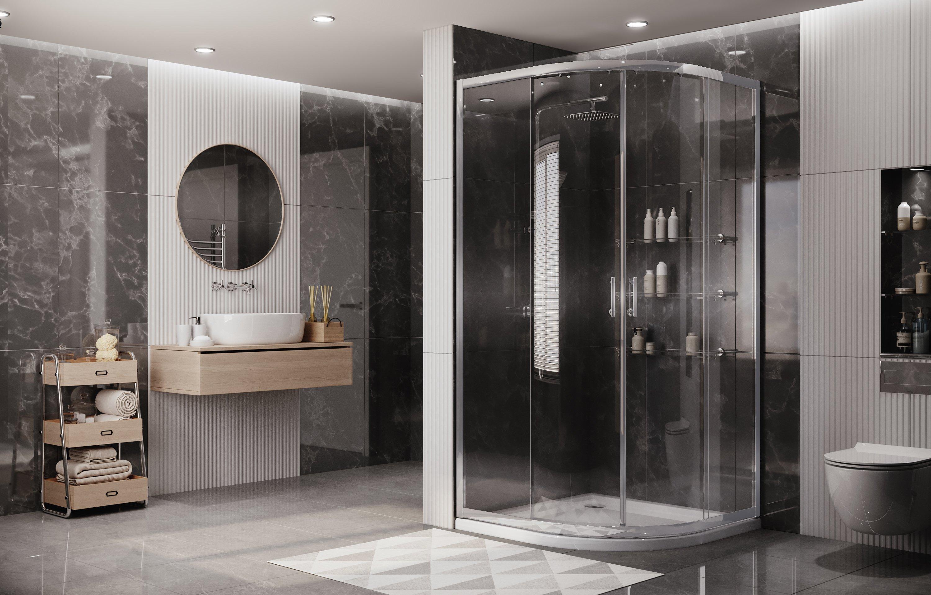 Душевое ограждение Ambassador Kingston 14011104 (900x900x2000), 1 место  - Вид №1