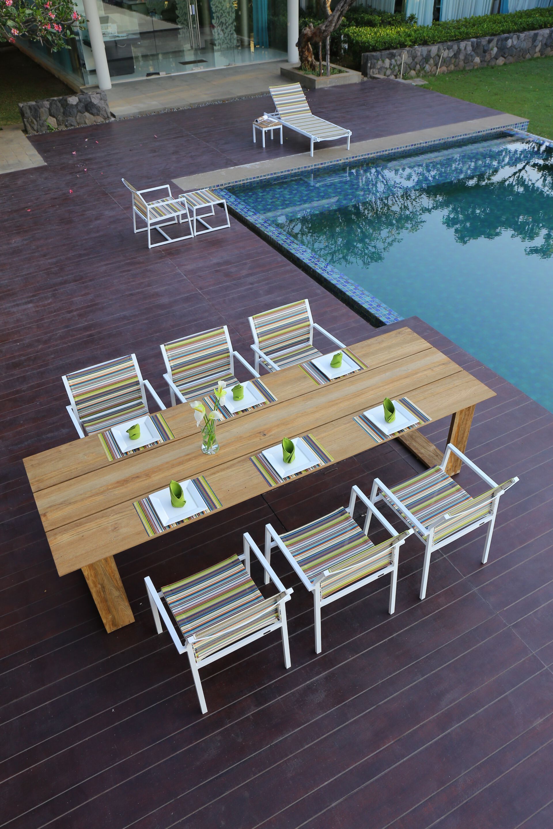 Ткань прямоугольная Садовая подставка для ног MAMAGREEN Stripe ARCH-00031391 - Вид №4