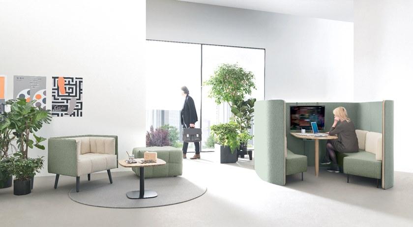 Martex Свободно стоящая офисная перегородка из ткани Nucleo sun-id-1407612 - Вид №2