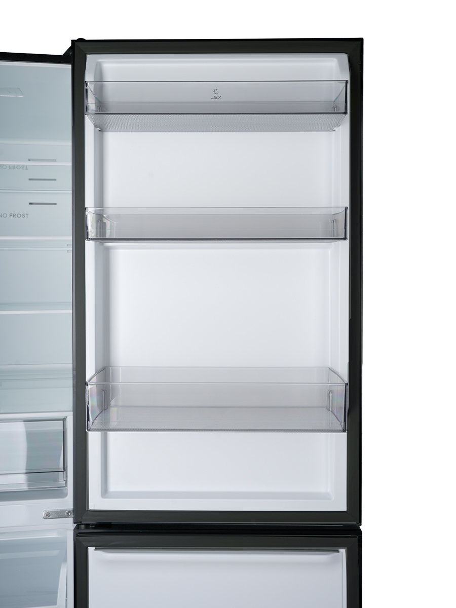 9172546 Холодильник с морозильником   LEX LKB185BLGIDMax черный STDN-0106991 - Вид №4