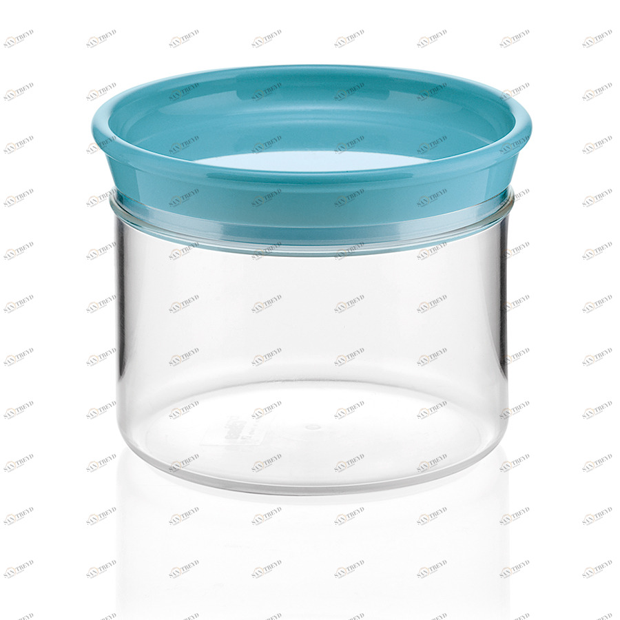 Банка пластиковая для сыпучих продуктов 500 мл синяя Forme casa GUZZINI  00-3871058 Прозрачный;синий 