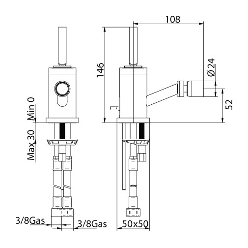162320PN00 Смеситель Bandini Coco Santreyd - Вид №1