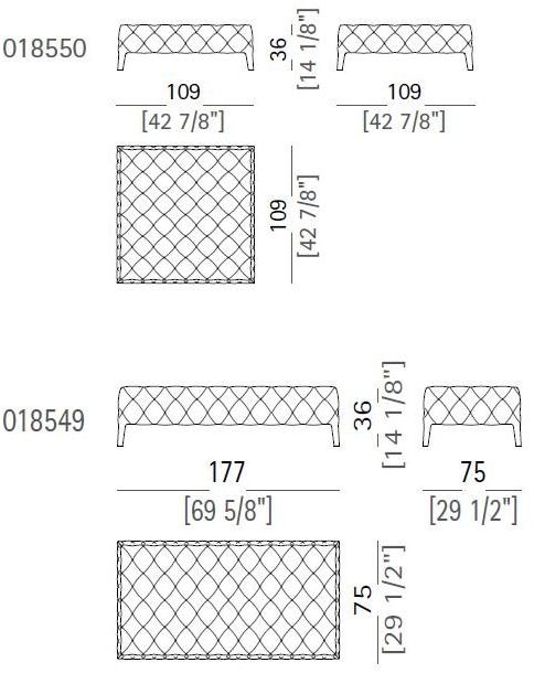 Arketipo Тафтинговый диван из ткани Windsor sun-id-1505344 - Вид №5