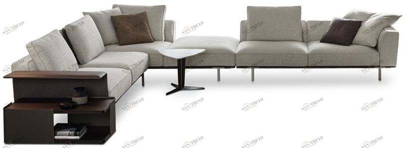 Molteni & C. Модульный угловой диван из ткани sun-id-1410620