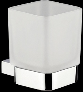 DE143 Стакан, настенный, из матового стекла bagno&associati DOMINO ELITE