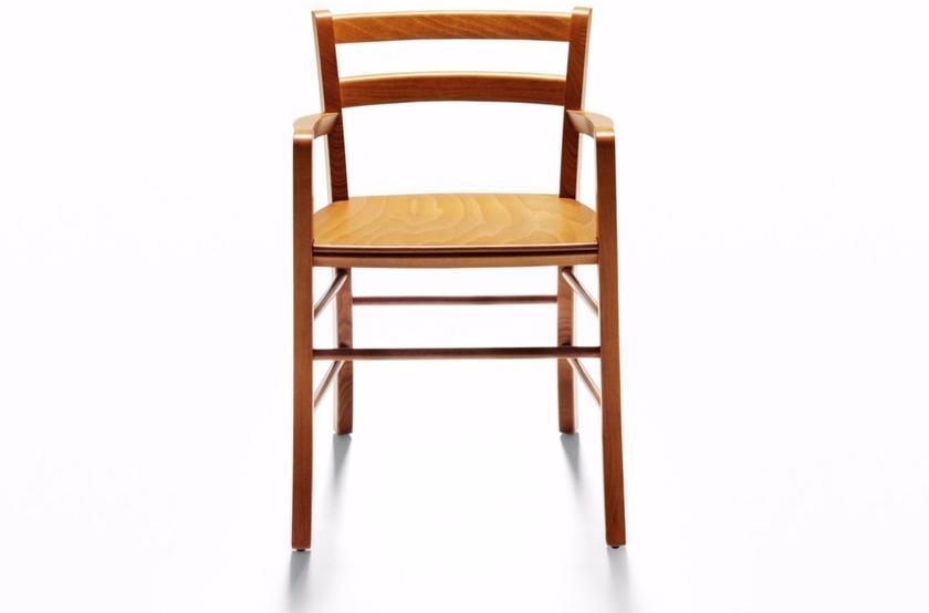 DE PADOVA Стул из бука с подлокотниками sun-id-1425158 - Вид №1