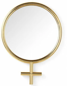 Opinion Ciatti Круглое стальное зеркало с настенной рамой