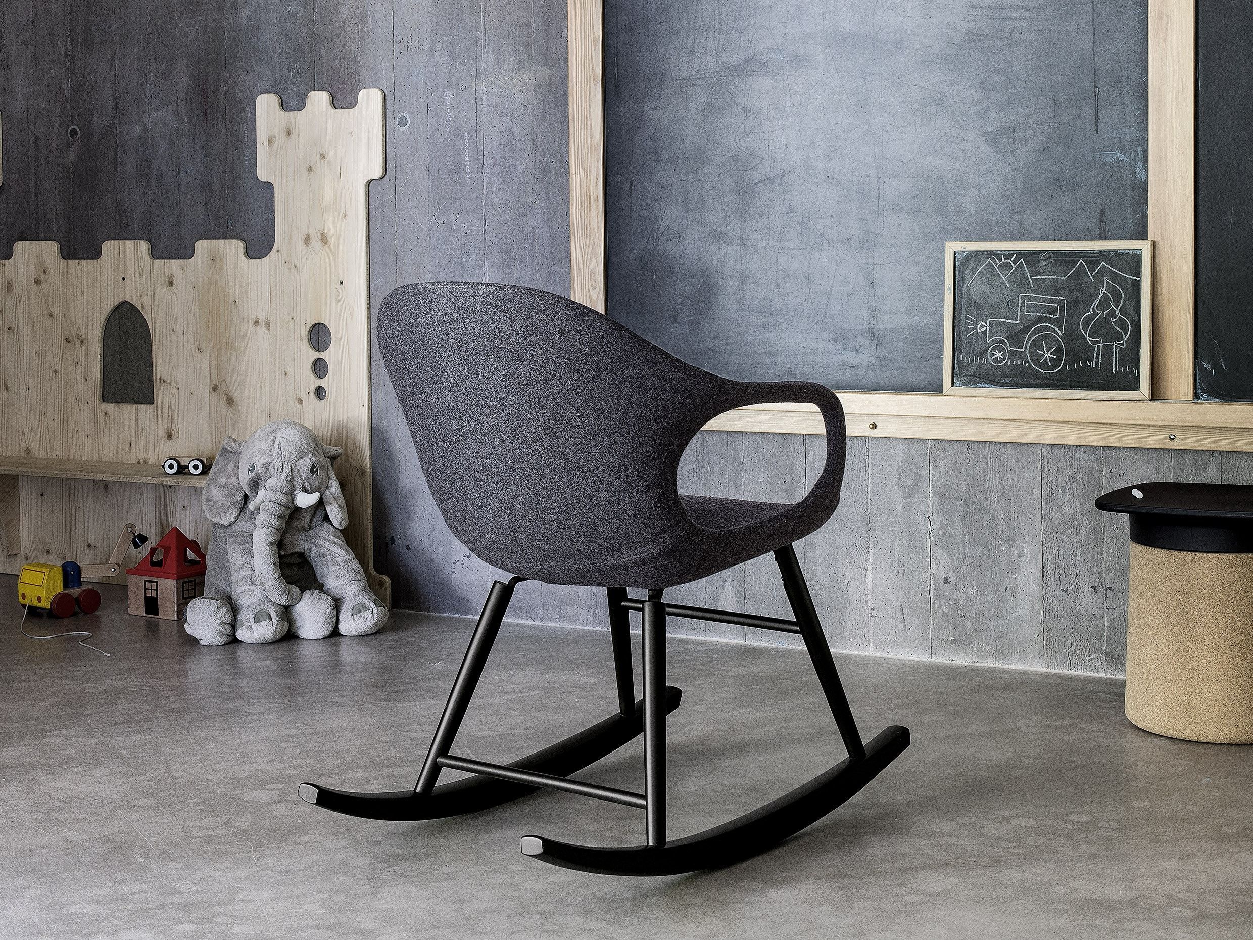 Тканевое кресло-качалка с подлокотниками Kristalia слон ARCH-00149948 - Вид №1