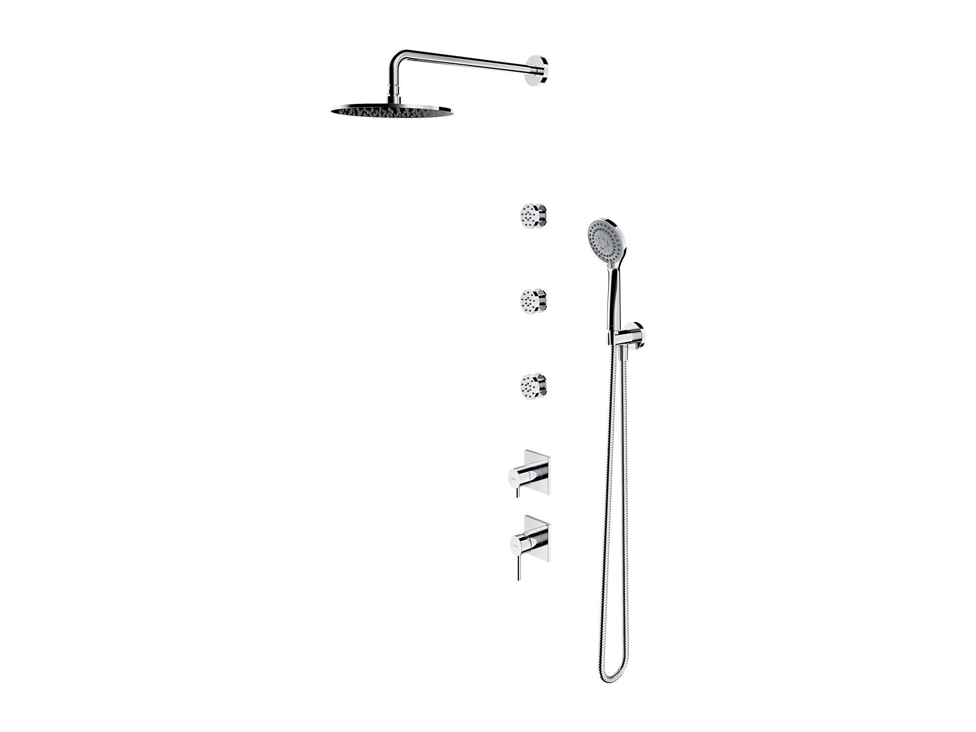Набор для душа с ручным душем и душем OMNIRES Y ARCH-00023861 - Вид №1