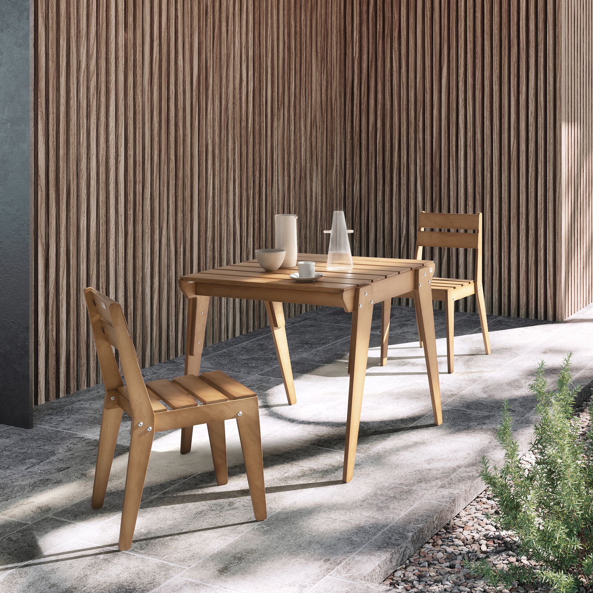 Квадратный стол из тикового дерева Mobili Fiver Елена ARCH-00112537 - Вид №5