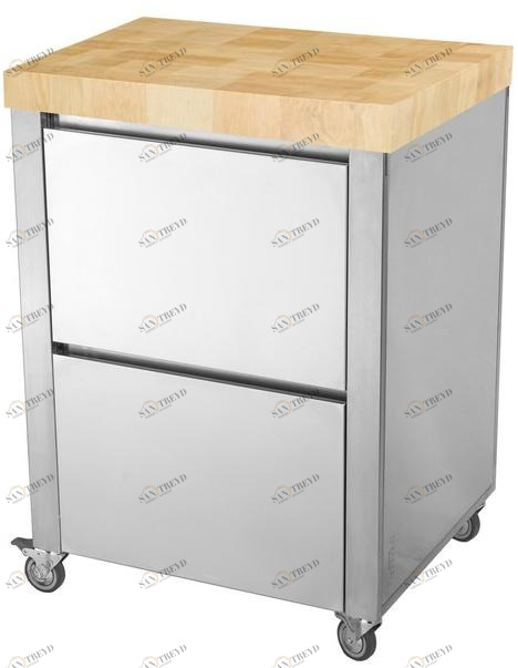 JOKODOMUS Отдельностоящий кухонный модуль из нержавеющей стали и дерева Cun sun-id-1365077