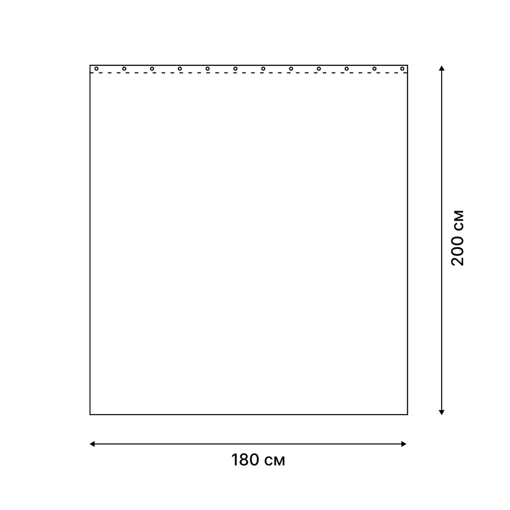 Штора для ванной Lemer Cabras 180x180 см PEVA цвет белый STLM-2050860 - Вид №7