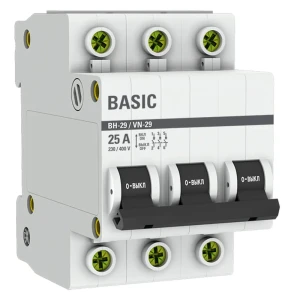 91211757 Выключатель нагрузки Ekf Basic ВН-29 3P 25 А 2 кА SL29-3-25-bas STLM-1324734