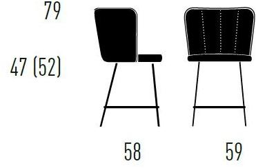 KFF Табурет кухонный с подставкой для ног Gaia line sun-id-1443407 - Вид №1