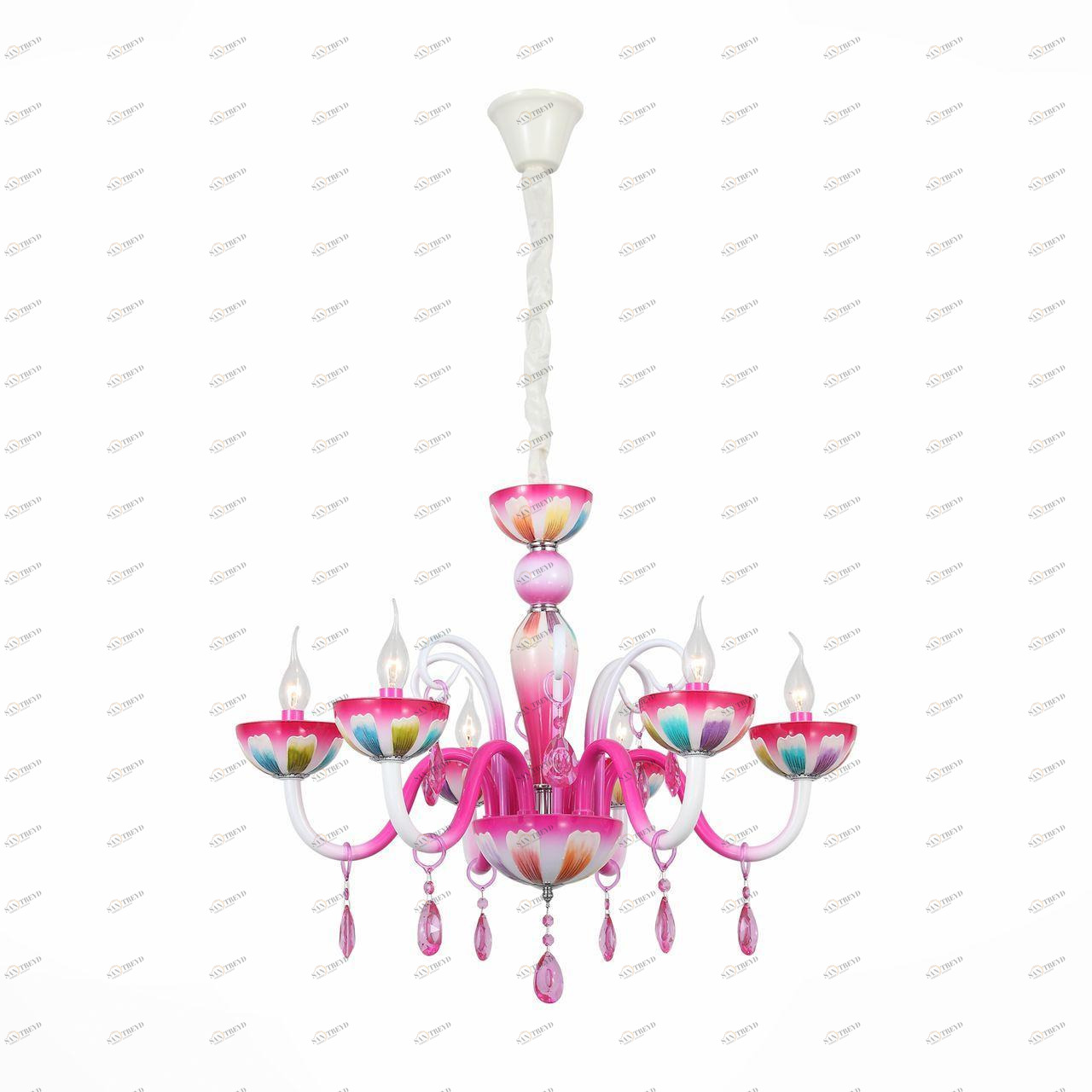 Подвесная люстра ST Luce Tulipano SL818.783.06 ST LUCE ДИЗАЙНЕРСКИЕ, TULIPANO 220487 Разноцветный 