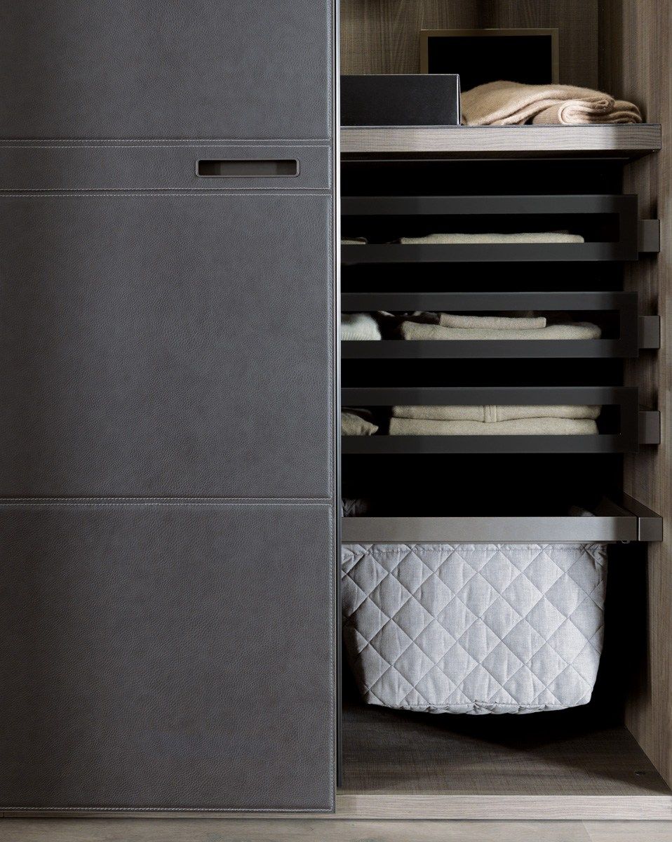 Секционный шкаф из искусственной кожи MisuraEmme LONDON ARCH-00024167 - Вид №10