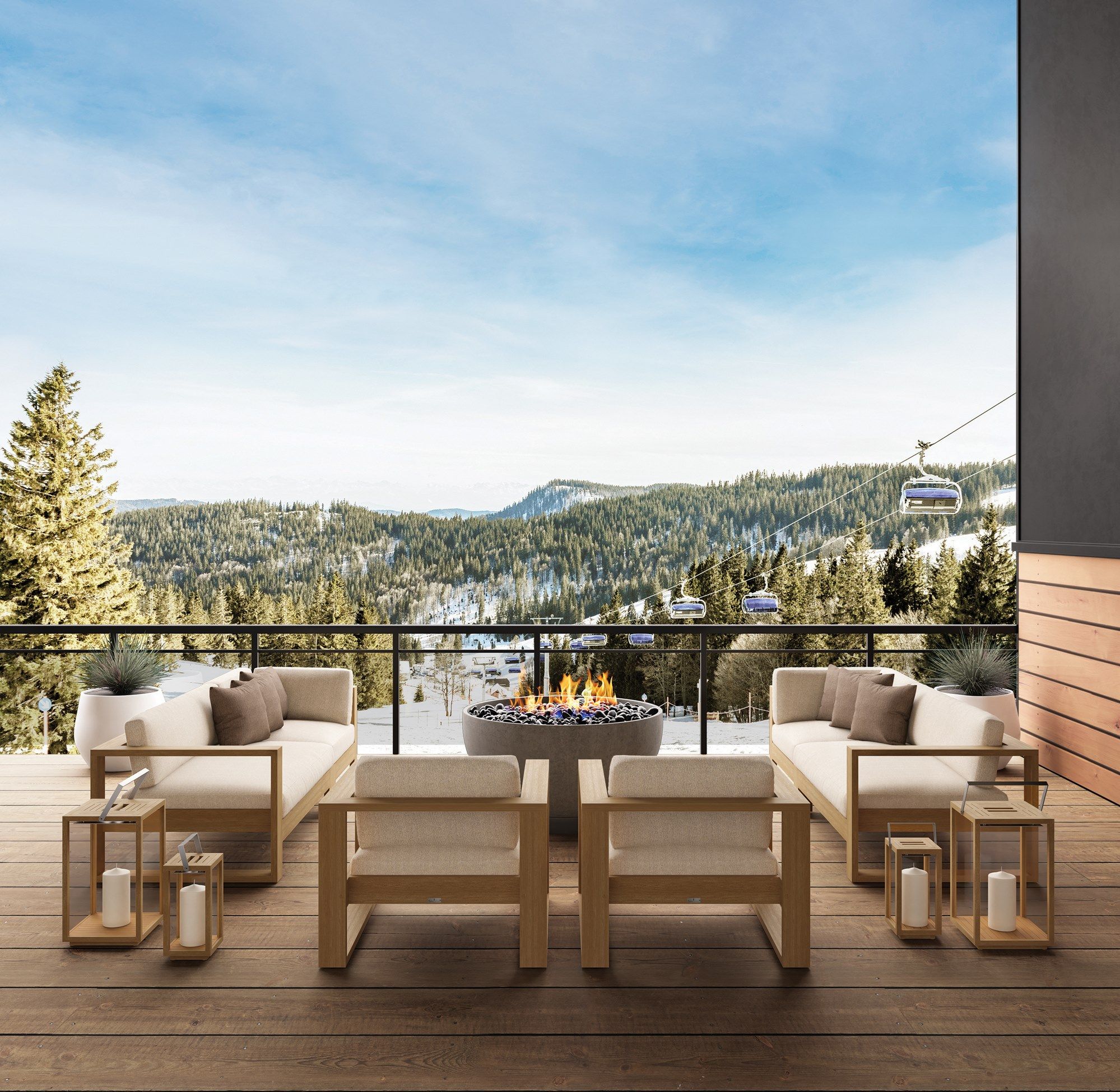 2-местный ТИК садовый диван JANUS et Cie Тик Матисс ARCH-00097171 - Вид №3