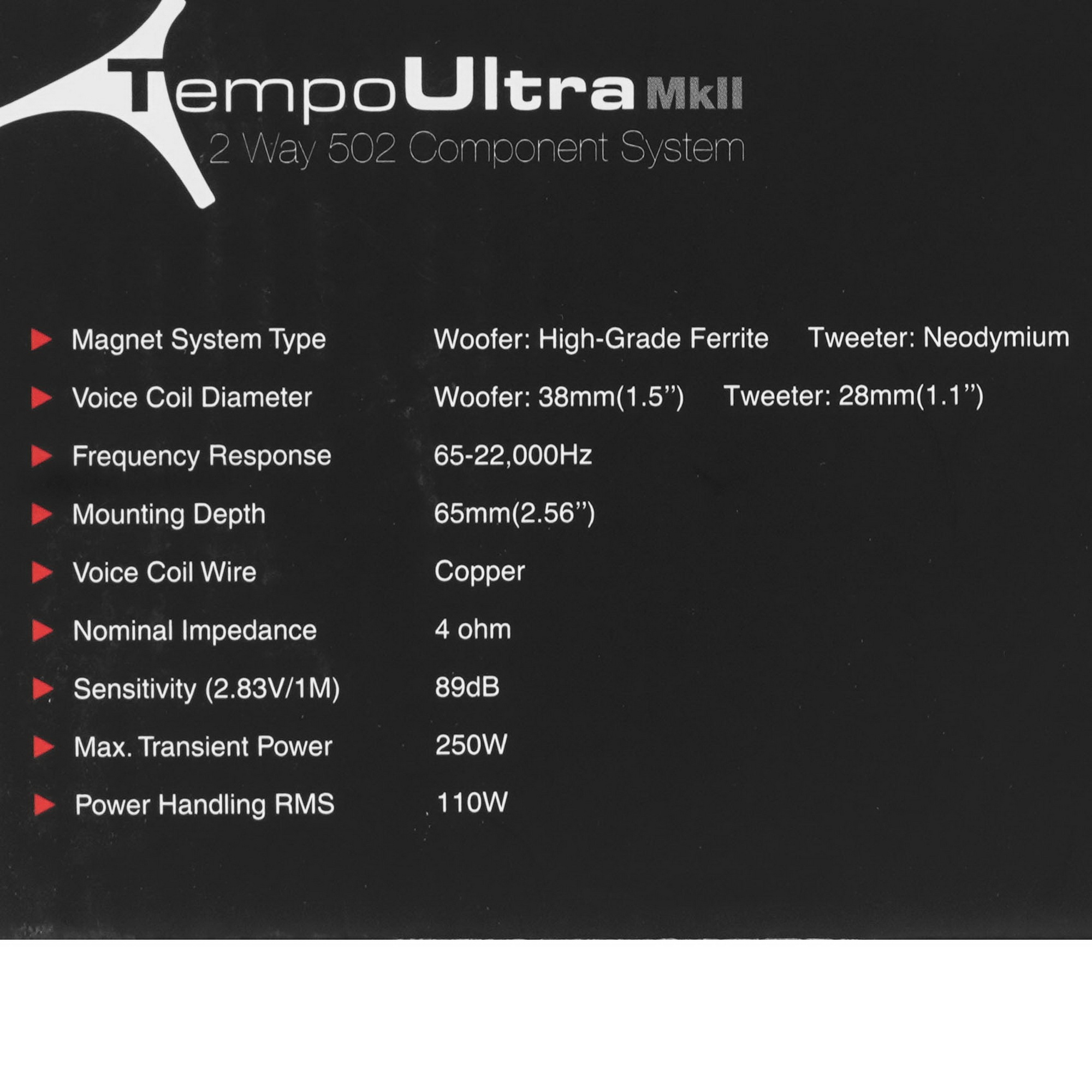 9097231 Компонентная акустическая система Morel Tempo Ultra 502 MKII STDN-0040342 - Вид №7