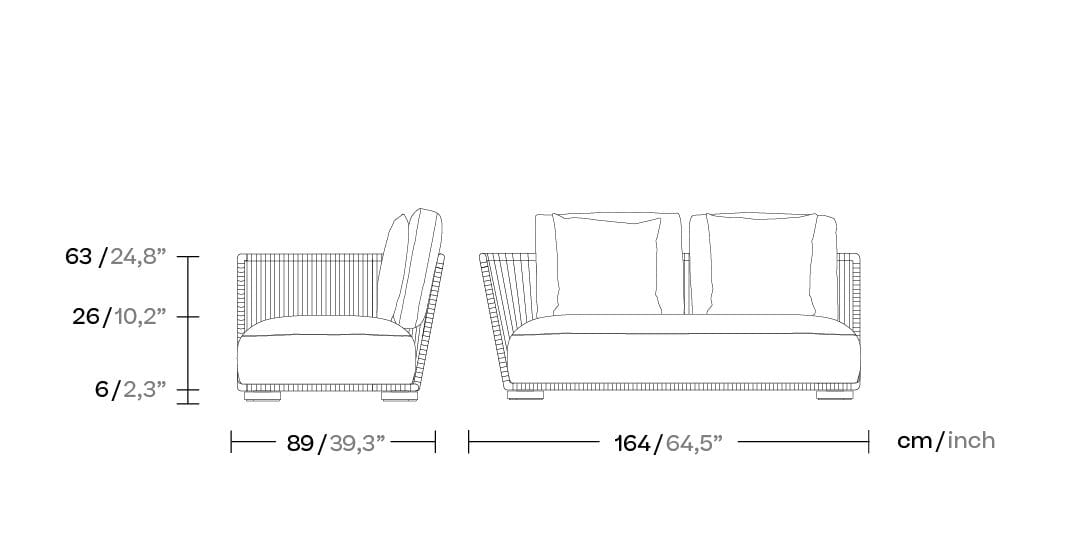 Ткань сад диван Kettal Grand Bitta ARCH-00137589 - Вид №8