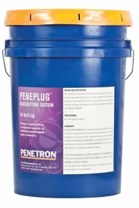 Сухая смесь Penetron Peneplug / Пенетрон Пенеплаг для мгновенной ликвидации напорных течей 25кг