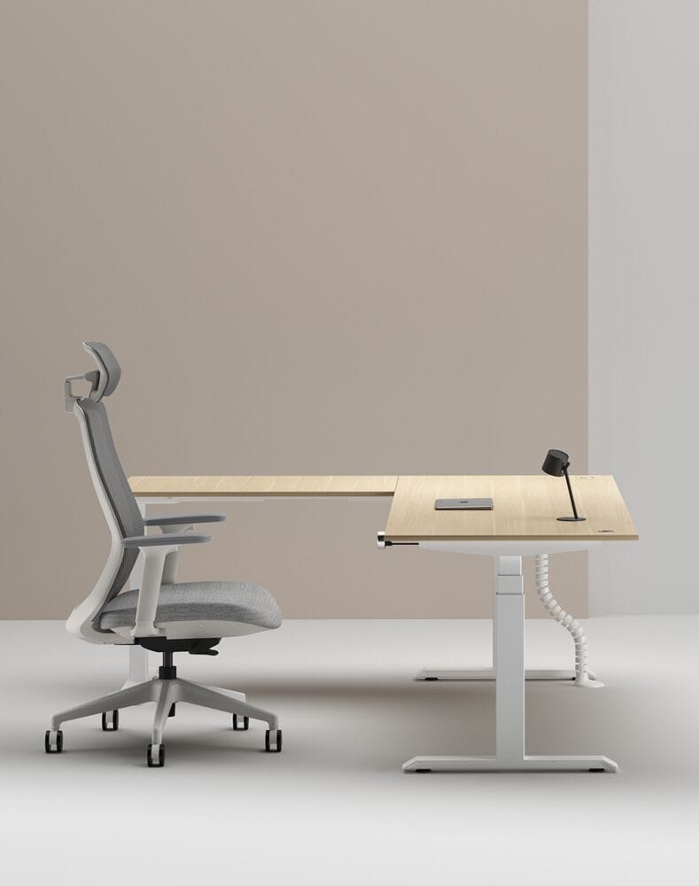 Деревянный регулируемый по высоте угловой стол с системой люверсов WORKSPACE MAX TRIPLE MOTOR ARCH-00114643 - Вид №10