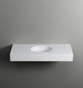 Подвесная раковина Corian® с столешницей