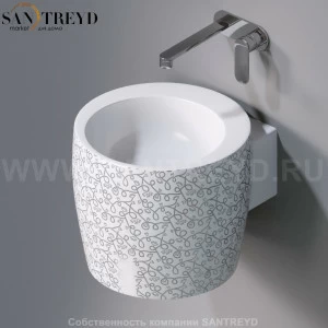 L102T0R0V1.400P Подвесная раковина настенная круглая A. e T. Italia SPOT белая