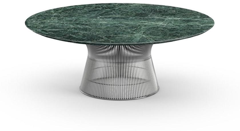 KNOLL Круглый журнальный столик из мрамора и стали Platner sun-id-1496293 - Вид №3