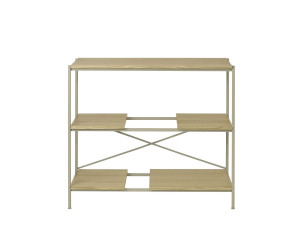 Стальная и деревянная полка