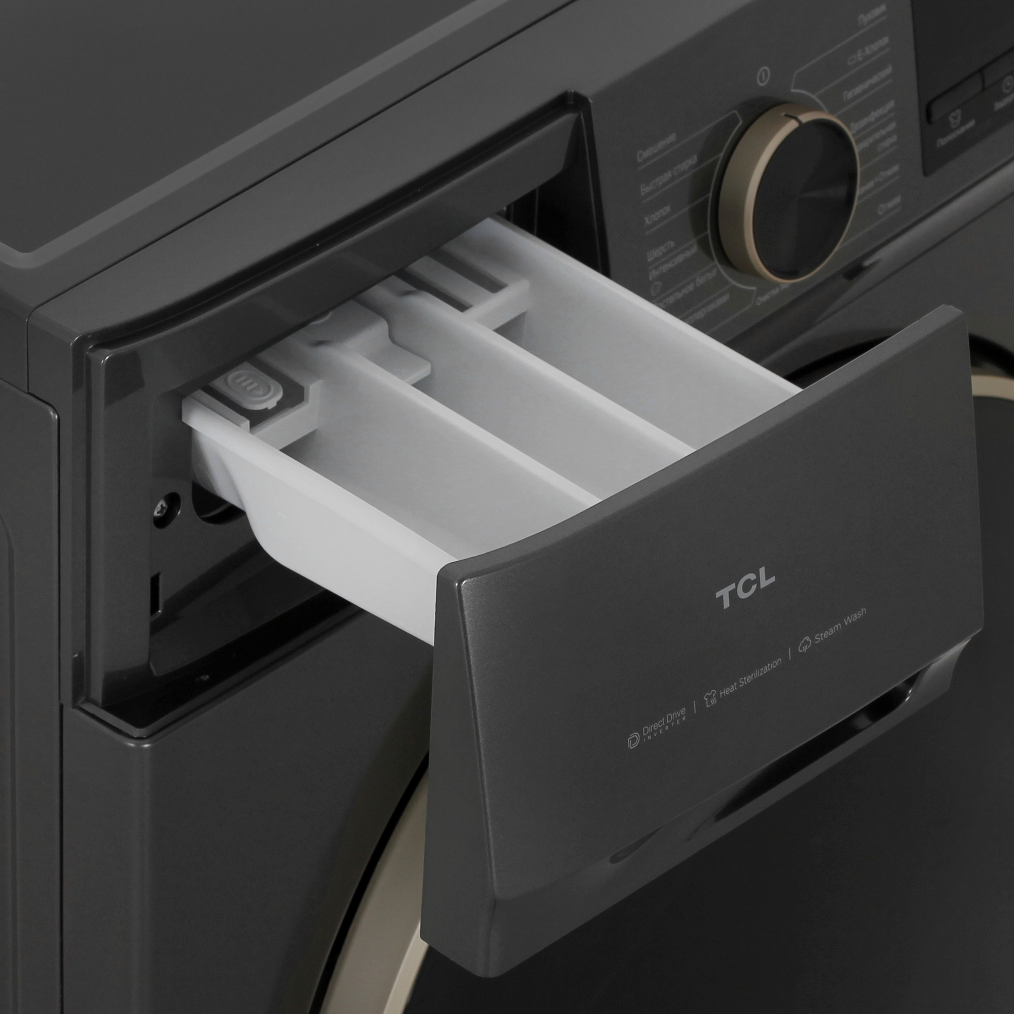 9292496 Стиральная машина TCL TWRP-1108W12G2 серый STDN-0090639 - Вид №7