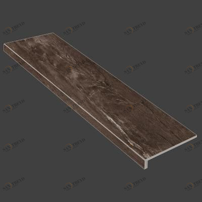 Граните Ступень Альта темно-коричневый лаппатированная 1200x320 Керамика Будущего sun-id-324473