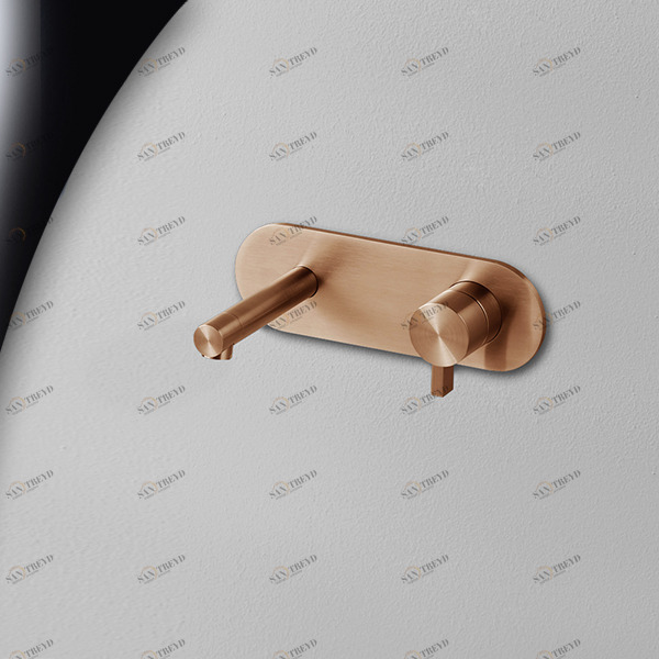 Смеситель для раковины розовое золото TOOX Radomonte TXQ20R