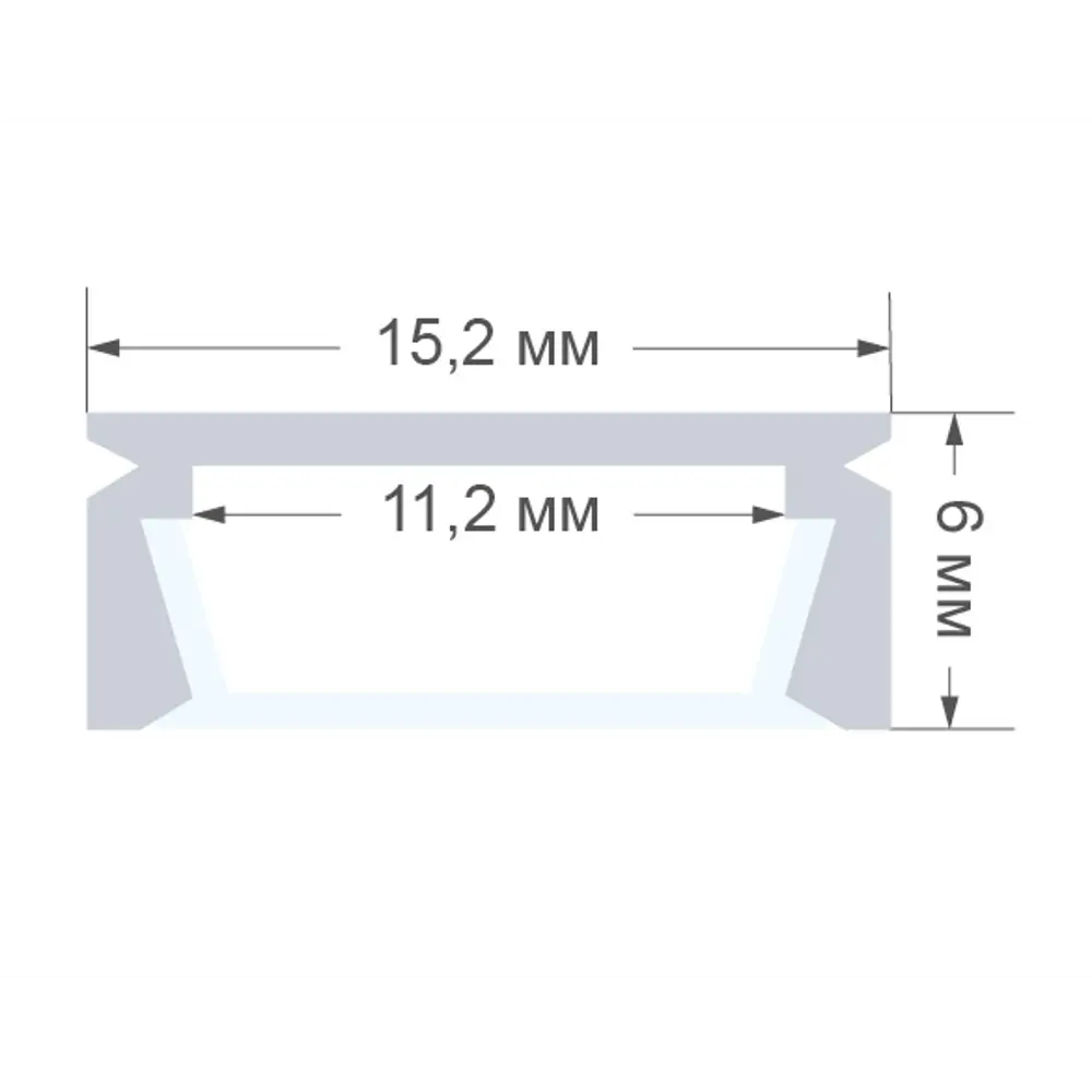 Алюминиевый профиль INSPIRE для LED-лент 1 метр 88891255 STLM-1516778 - Вид №6