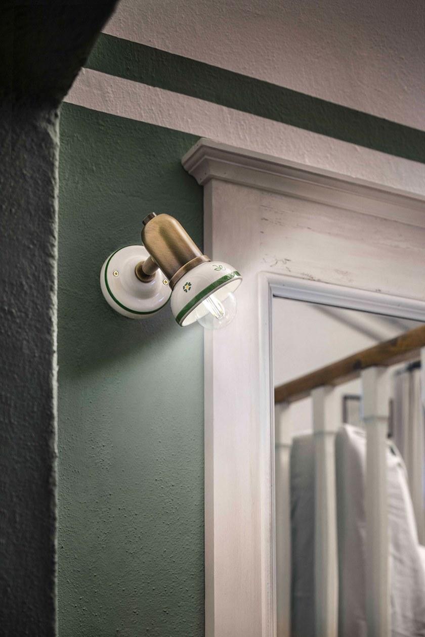 FERROLUCE Регулируемый настенный светильник из керамики и металла Savona C148 - Вид №1