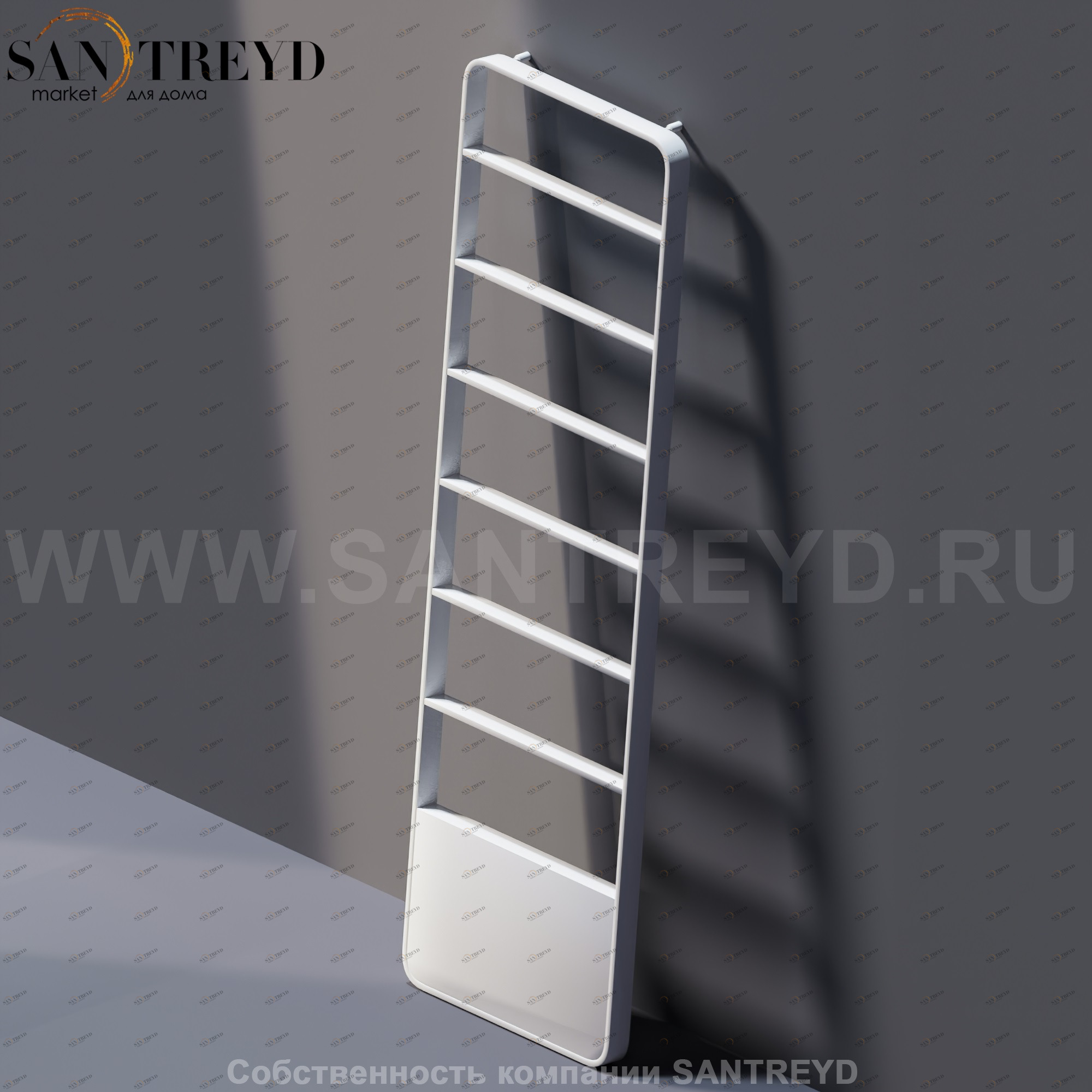 Agape MEMORY Саморегулируемый полотенцесушитель белый AMEM871Z