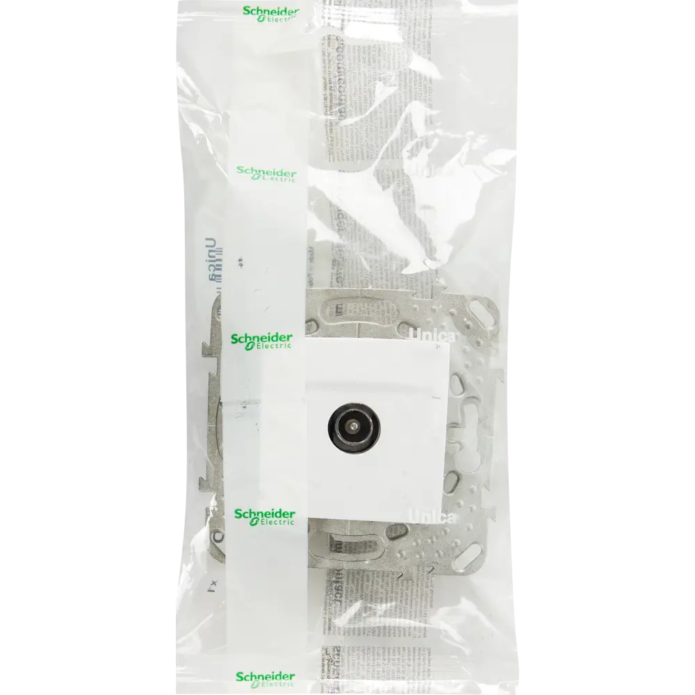 ТВ-розетка оконечная встраиваемая Systeme Electric Unica шлейф, цвет белый STLM-2078604 - Вид №7