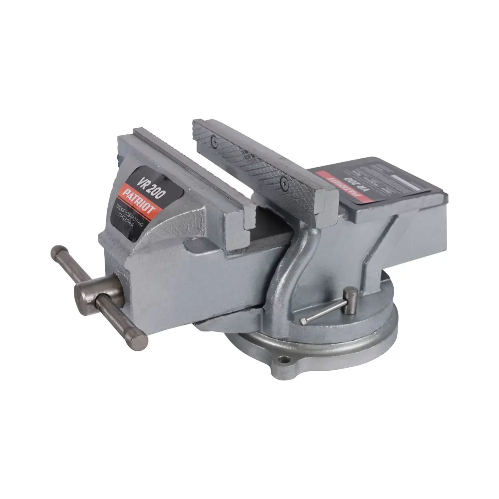 Поворотные слесарные тиски Patriot с наковальней 200 мм 82890301 STLM-1502262 - Вид №5