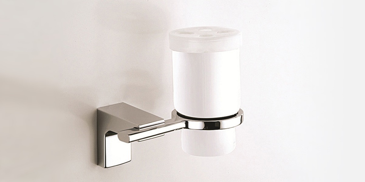 Sonia Стакан для зубных щеток настенный Eletech Хром 113989 - Вид №1