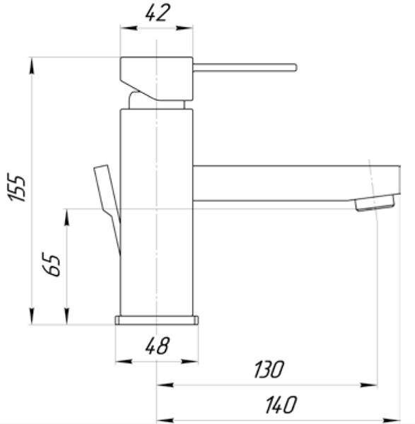 Смеситель MIGLIORE Kvant ML.KVT-2713 для раковины ML.KVT-2713.CR - Вид №1
