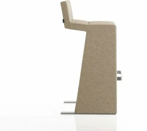 Billiani Высокий табурет со спинкой Inka steel