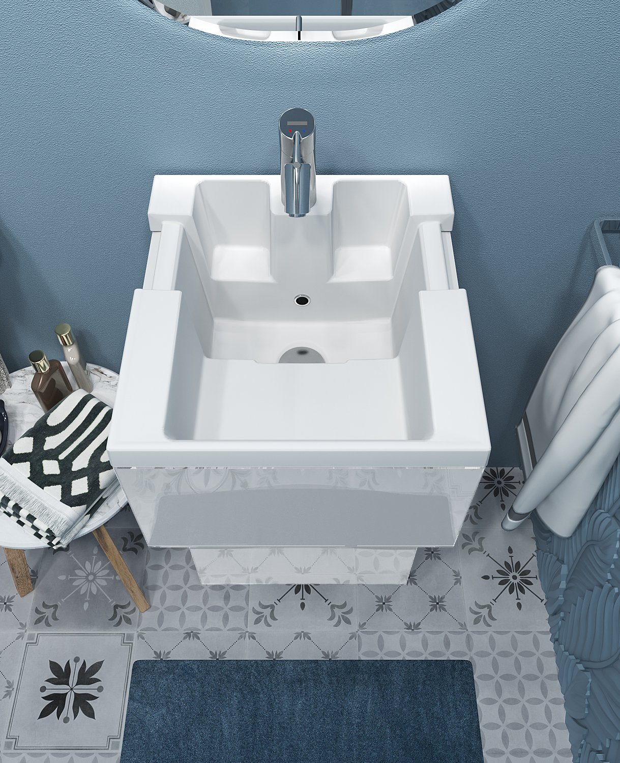 Тумба с раковиной Bumble 40Н 2я 1 Marka Ц0000001480 - Вид №2