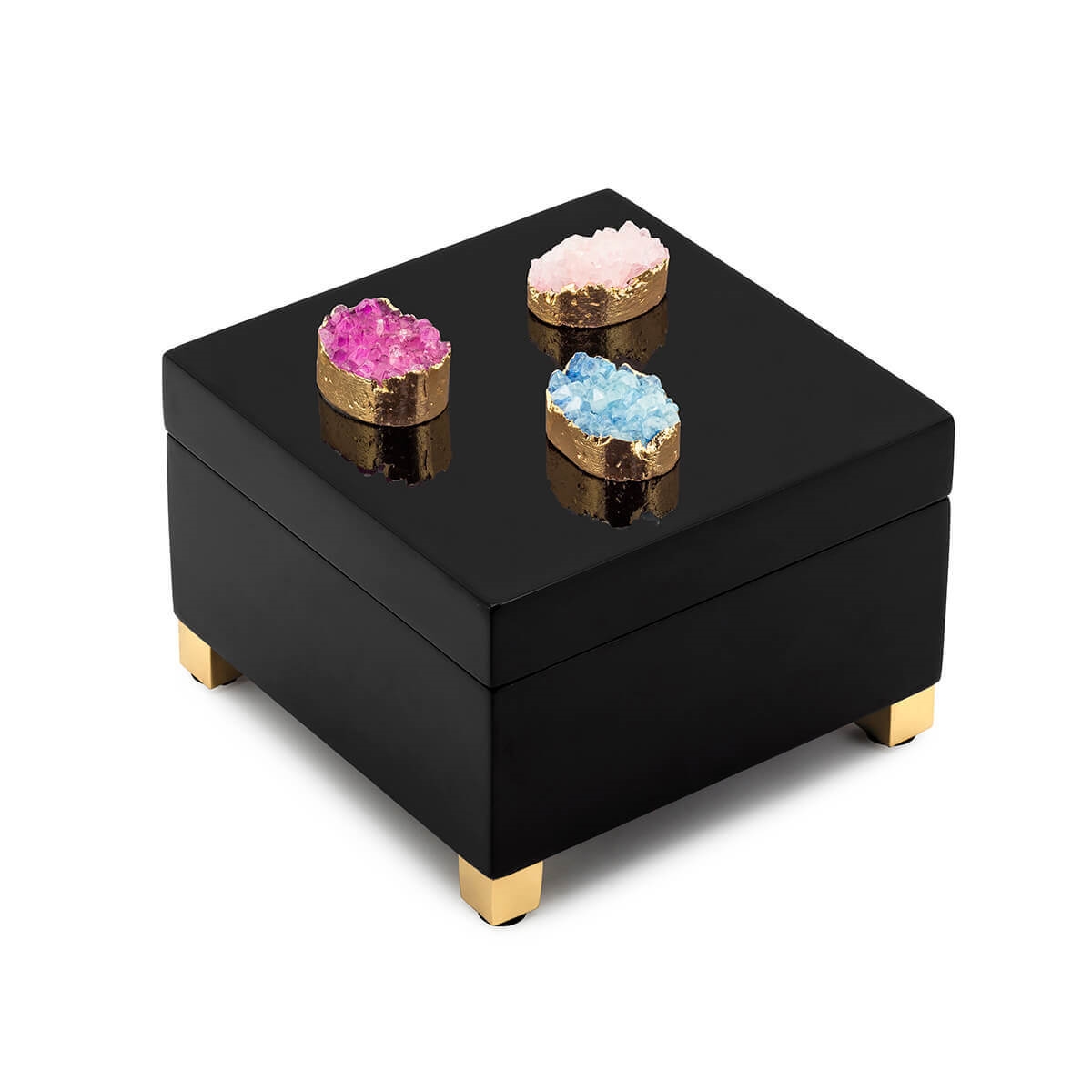 600730-90 ABHIKA КОРОБКА KRIZIA STONES BLACK 