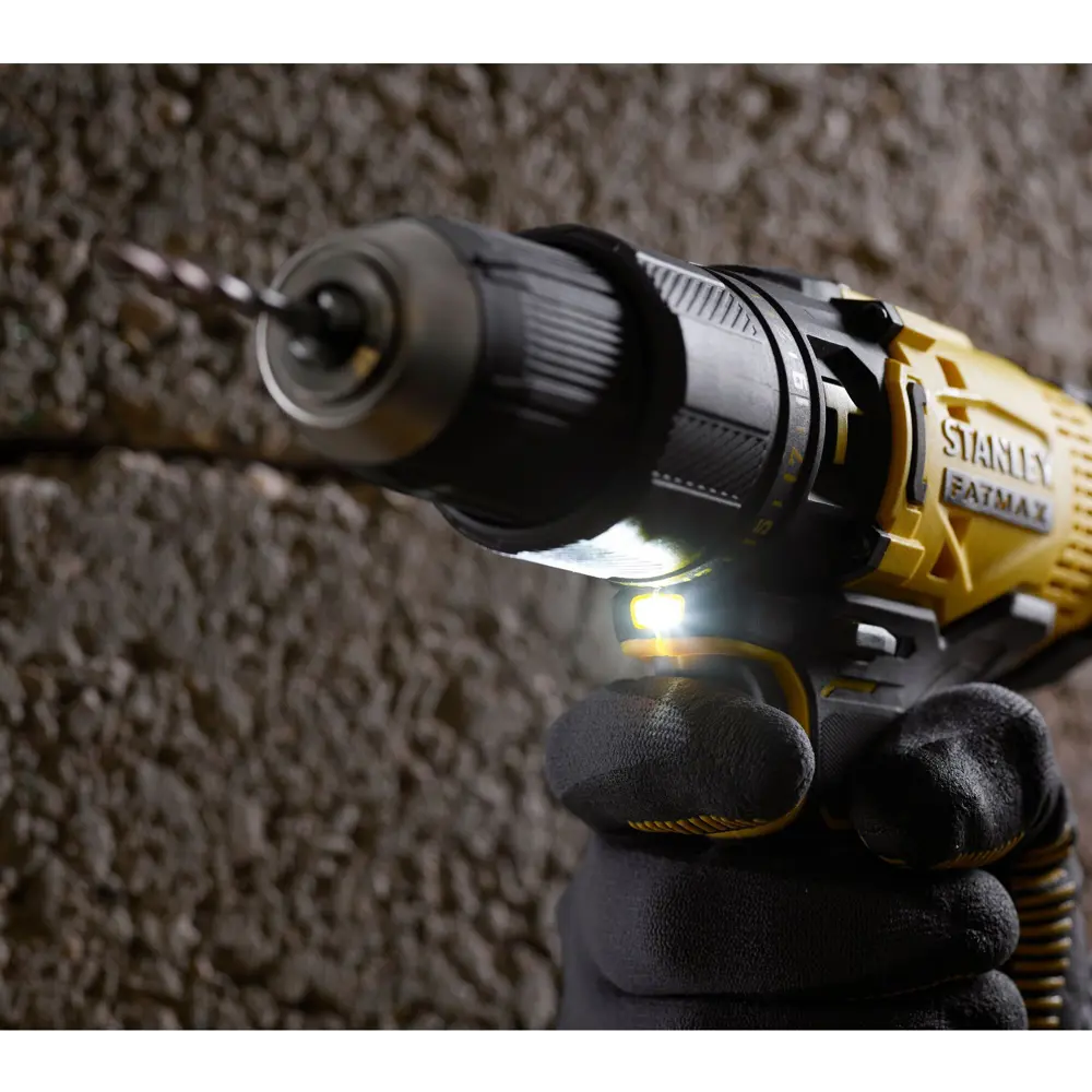 Дрель-шуруповерт аккумуляторная ударная Stanley Fatmax SCD718D2K, 18 В Li-ion 2х2 Ач STLM-2038044 - Вид №16