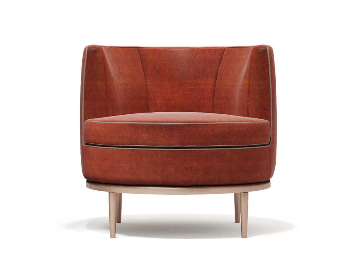 Тканевое кресло с подлокотниками Borzalino CAMY ARCH-00142015