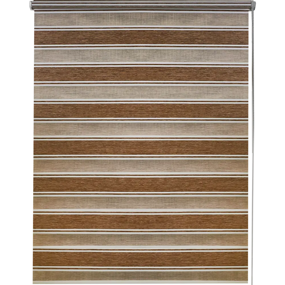 Штора рулонная день-ночь Дэли 70x160 см коричневая MIAMOZA STLM-2074453 - Вид №1