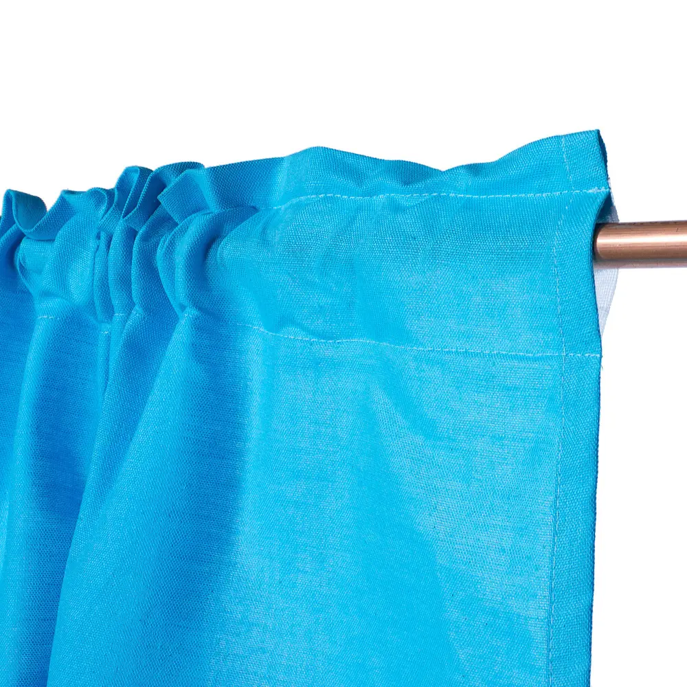 Штора на ленте «Морской бриз» 145х260 см цвет бирюзовый ВАСИЛИСА STLM-2050913 - Вид №2