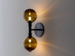 Настенный светильник / потолочный светильник из дутого стекла